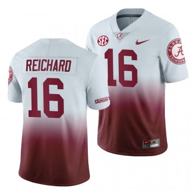 Men's Alabama Crimson Tide #16 Will Reichard Gradient 2019 Color Crash NCAA College Football Jersey 2403QHHT3